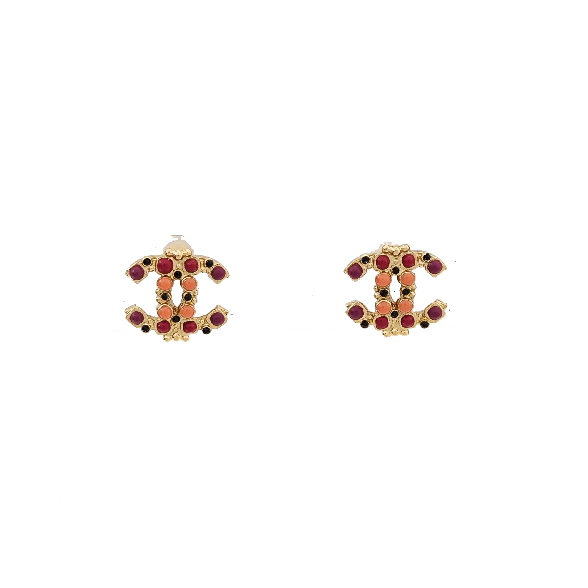 Pendientes CC en tono dorado, metal, otros dorados