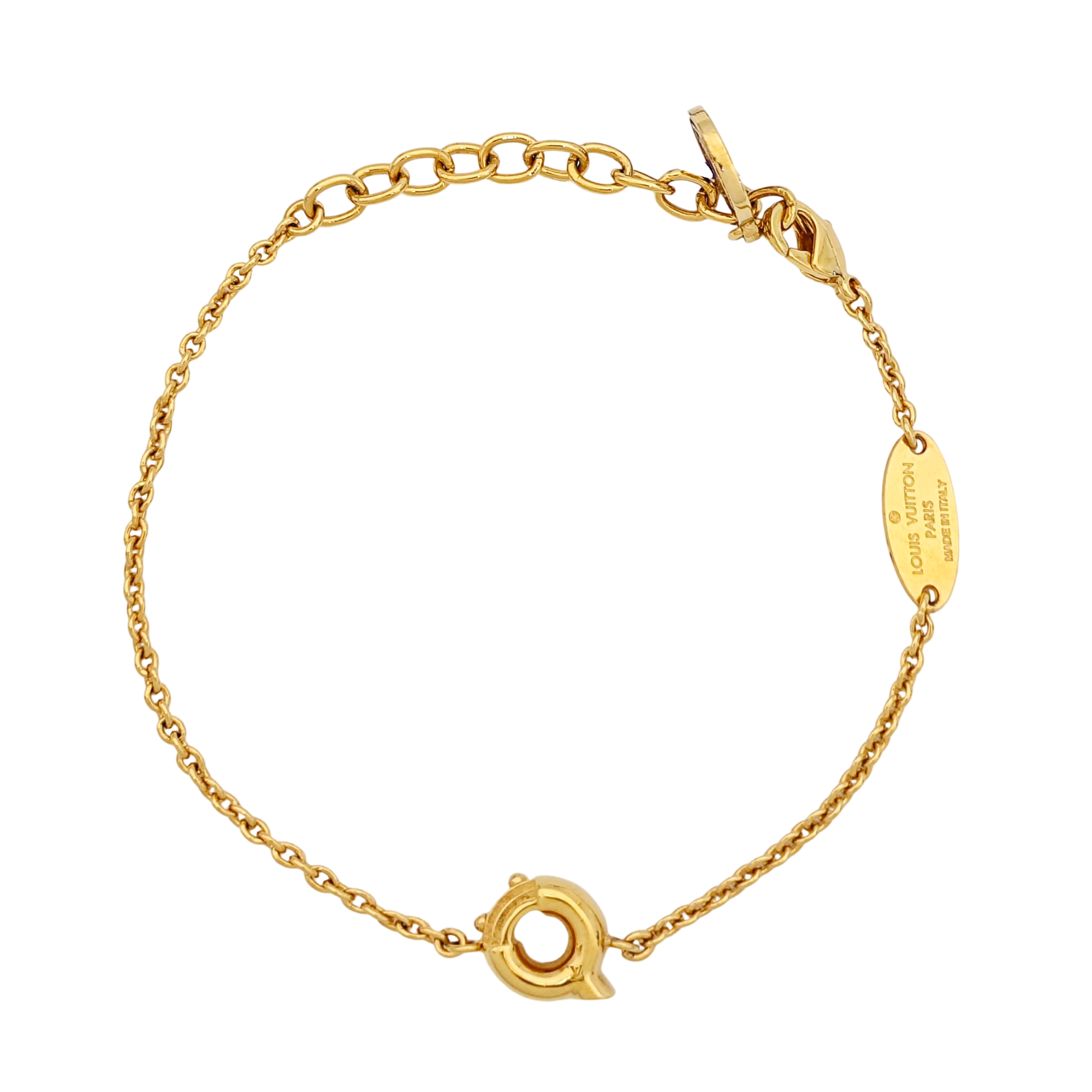 LV &amp; ME Metal Gold Bracelet