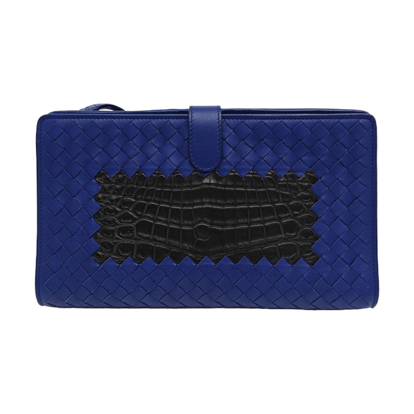 Lambskin Clutch Blue