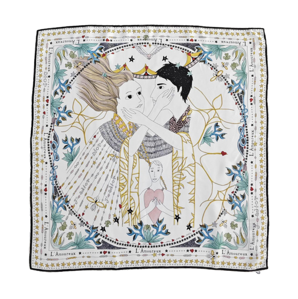 Mulberry Silk Silk Scarf White