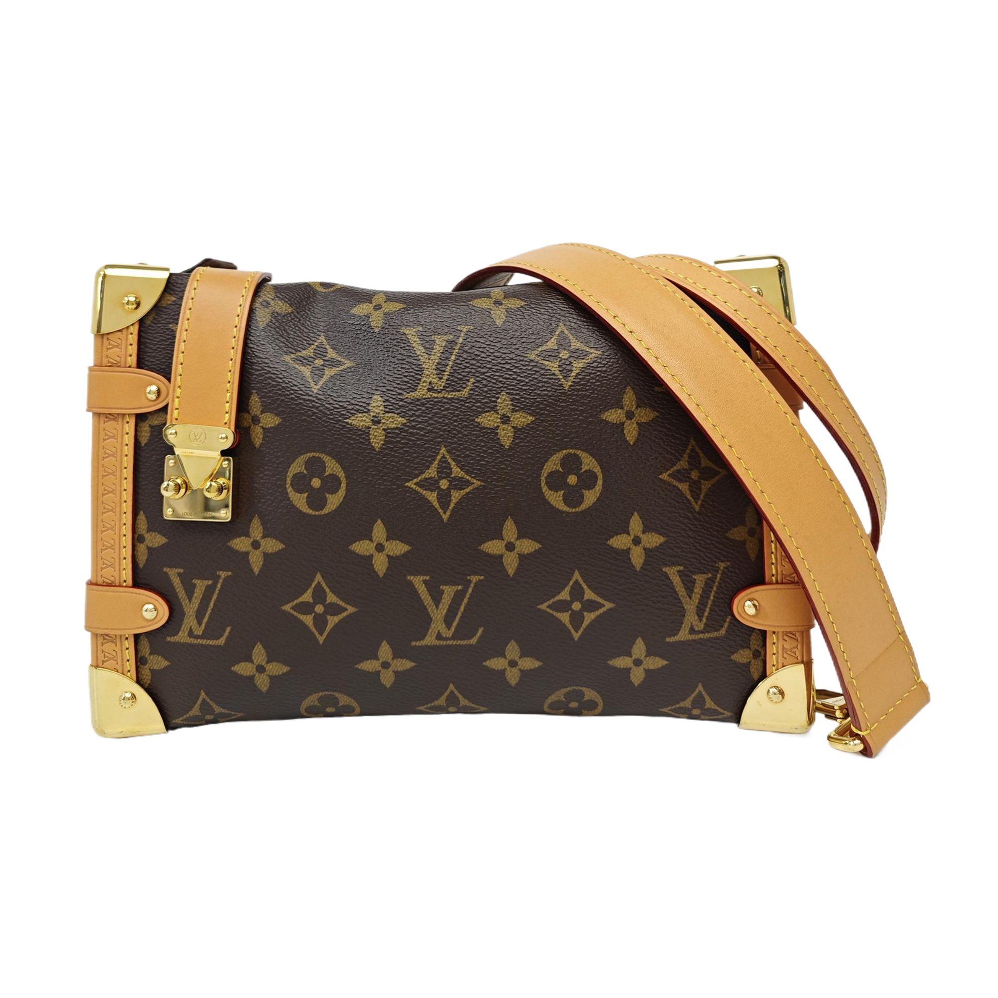 SIDE TRUNK MM Monogram Coated Canvas Brown