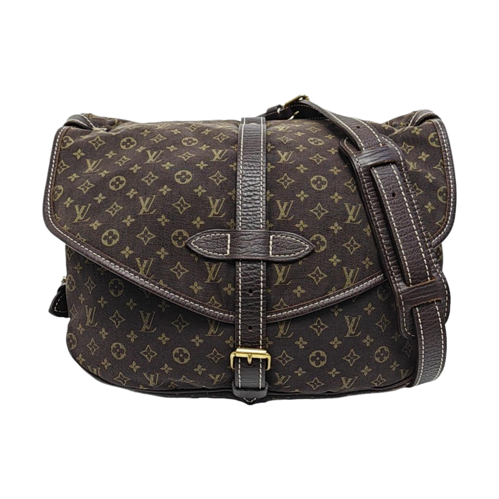 SAUMUR 28 Monogram Canvas Brown