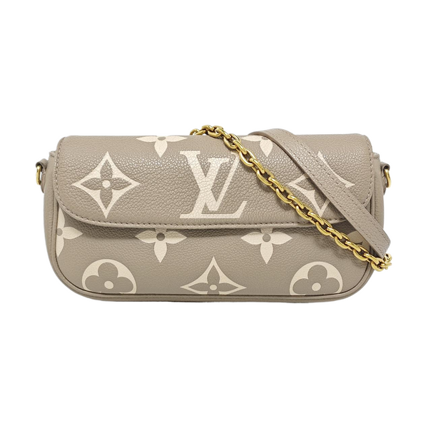 IVY Monogram Calfskin Gray