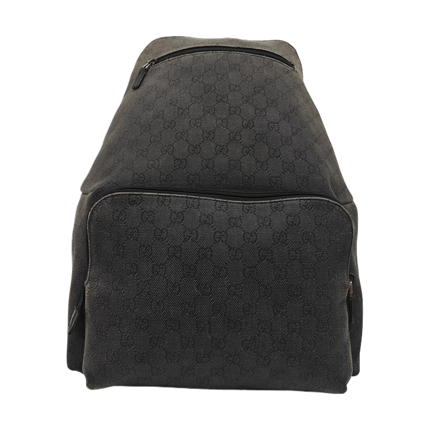 Monogram Fabric Backpack Gray