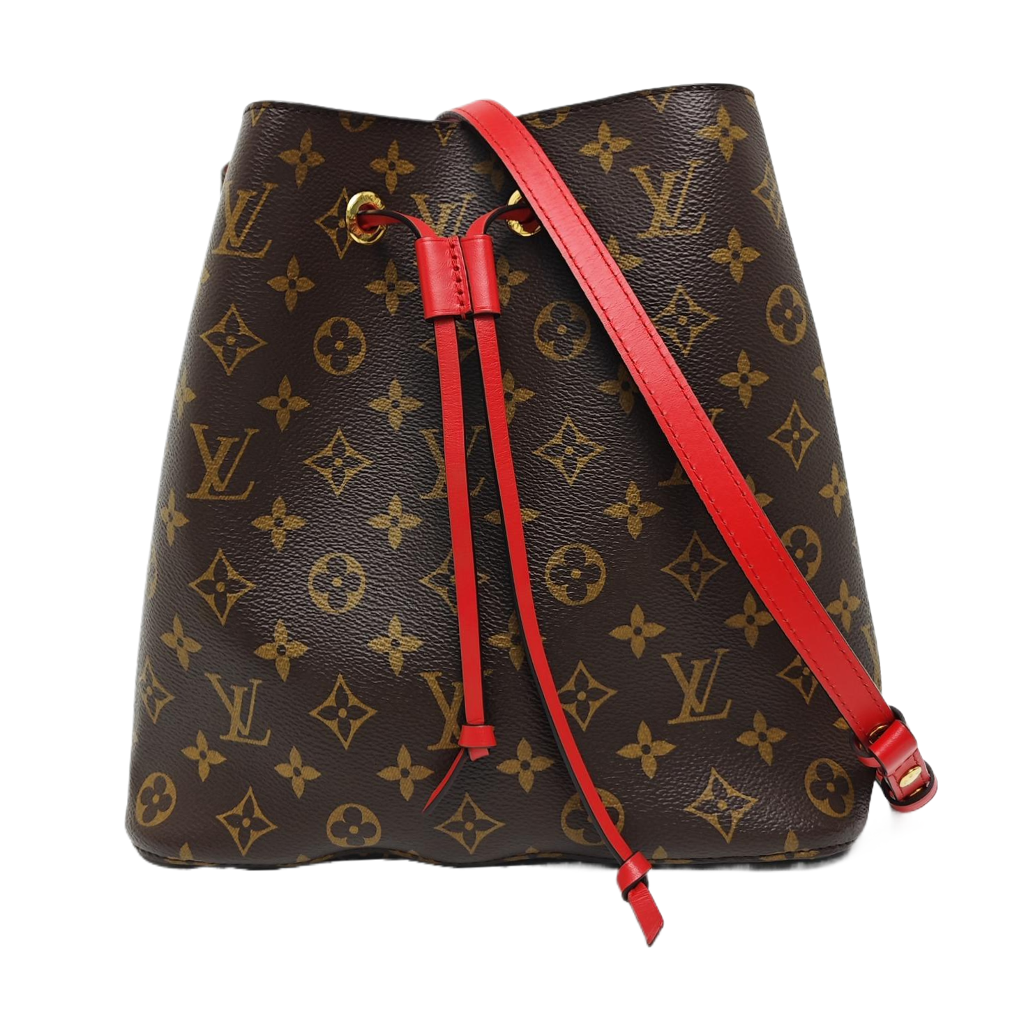 NÉONOÉ MM Monogram Coated Canvas Brown
