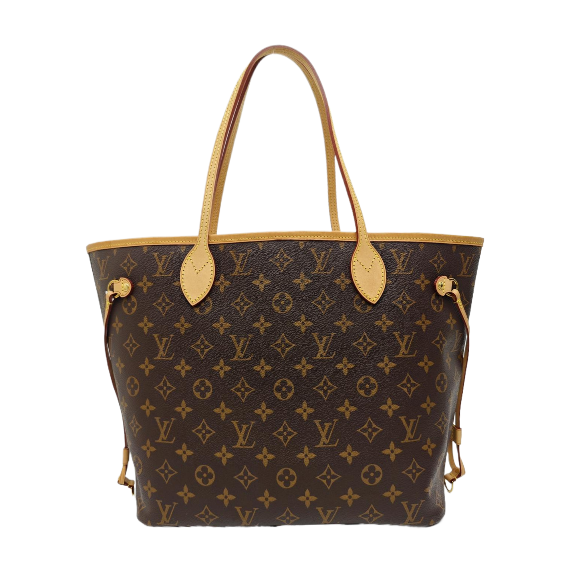 NEVERFULL MM Monogram Coated Canvas Brown
