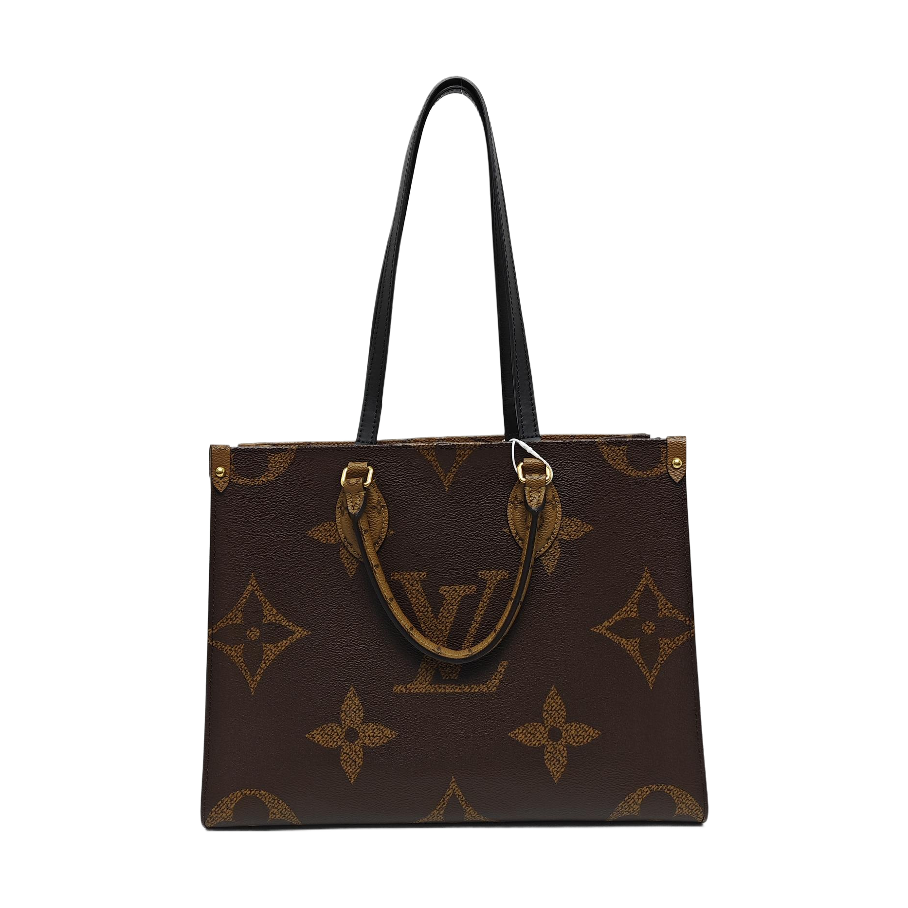 Authenticated pre-owned  ONTHEGO MM Monogram Coated Canvas Brown - Tote Bag at Looply