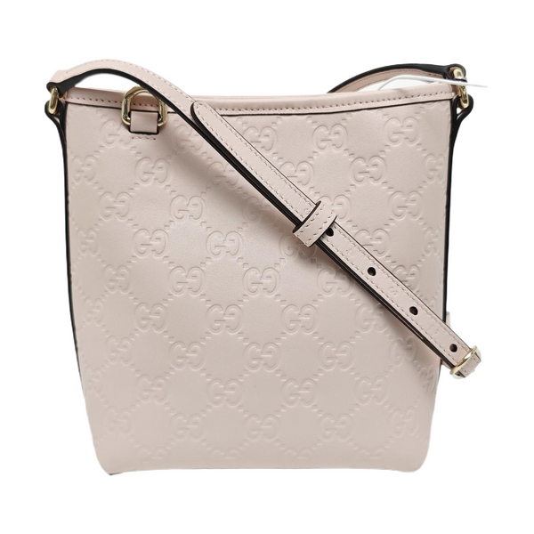 GG Emblem Monogram Calfskin Pink