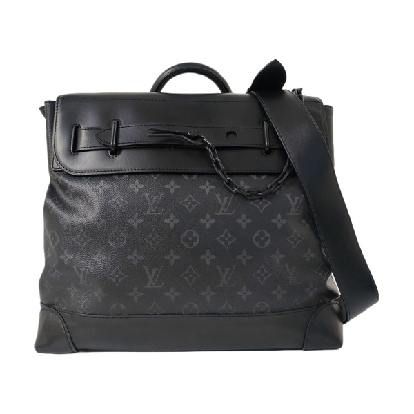 STEAMER Monogram Coated Canvas Black