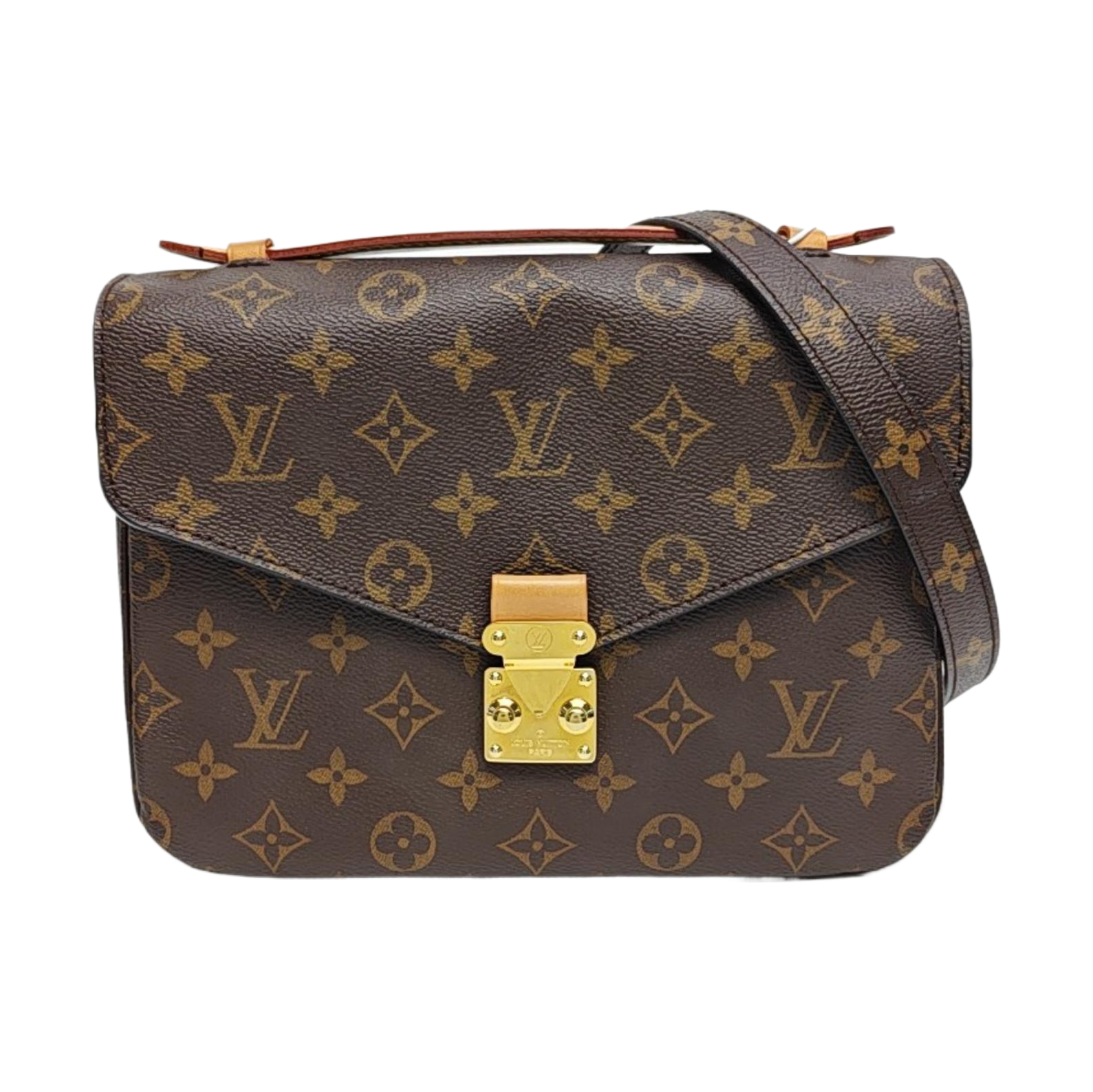 MÉTIS MM Monogram Coated Canvas Brown