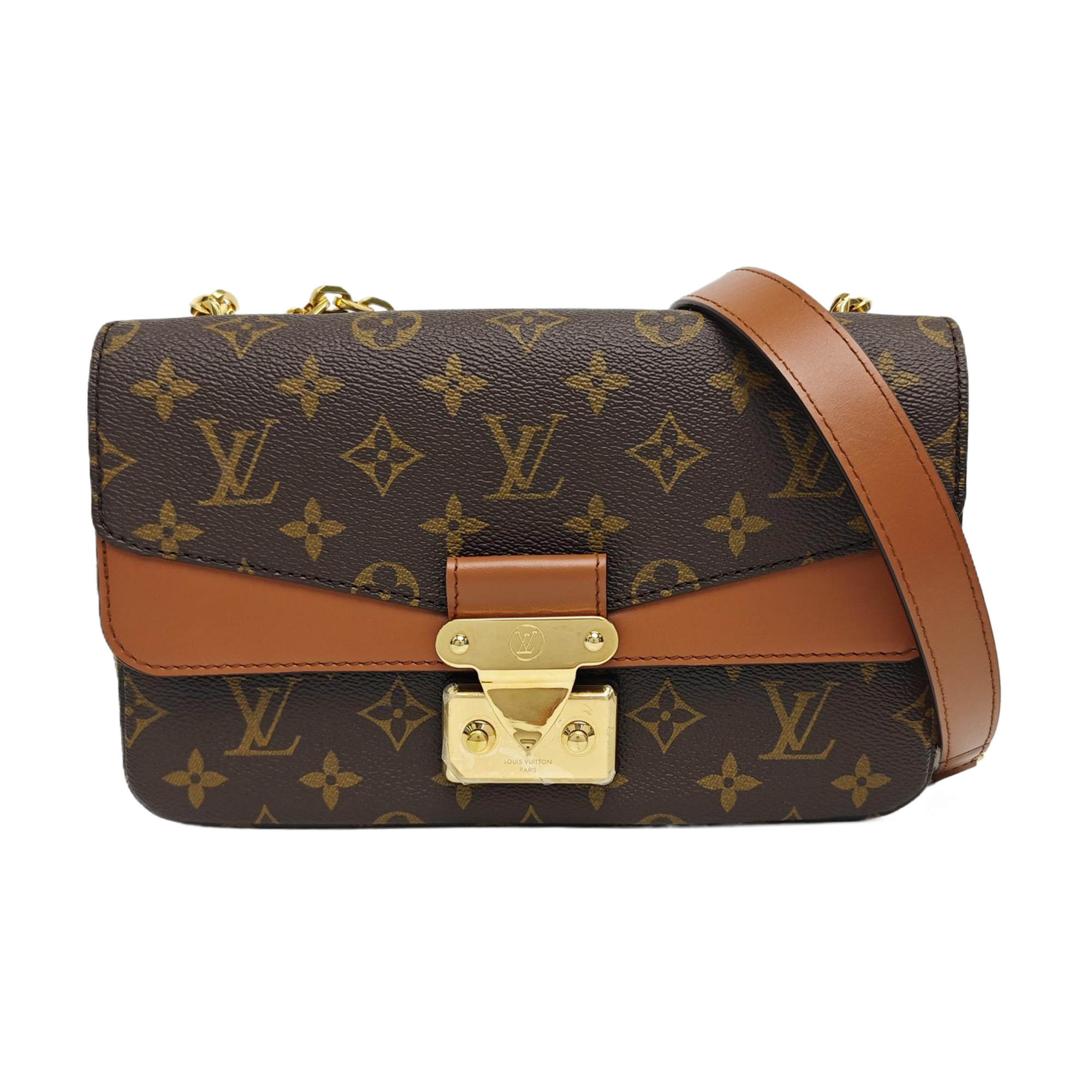 MARCEAU Monogram Coated Canvas Brown