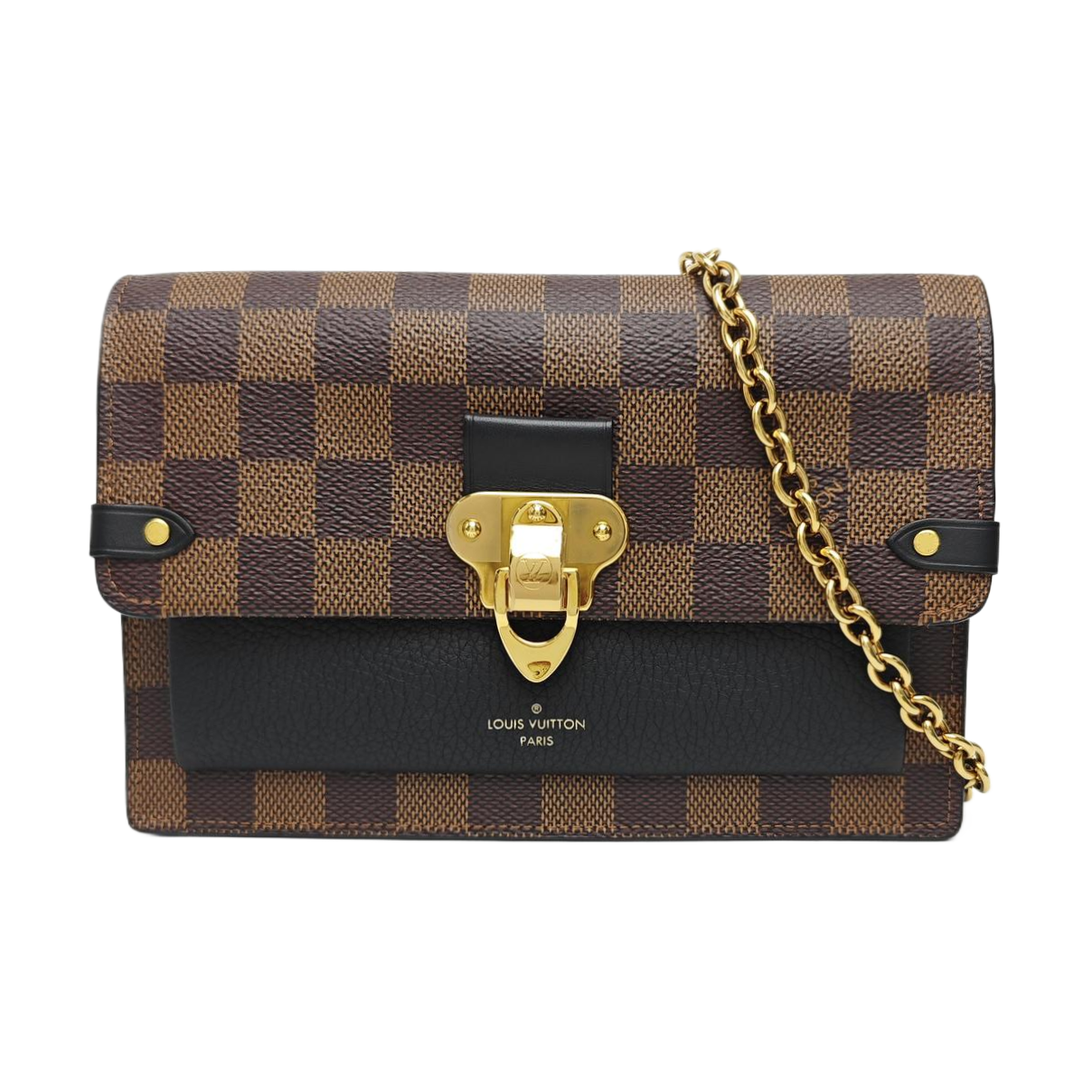 VAVIN Damier Ebene Coated Canvas Brown