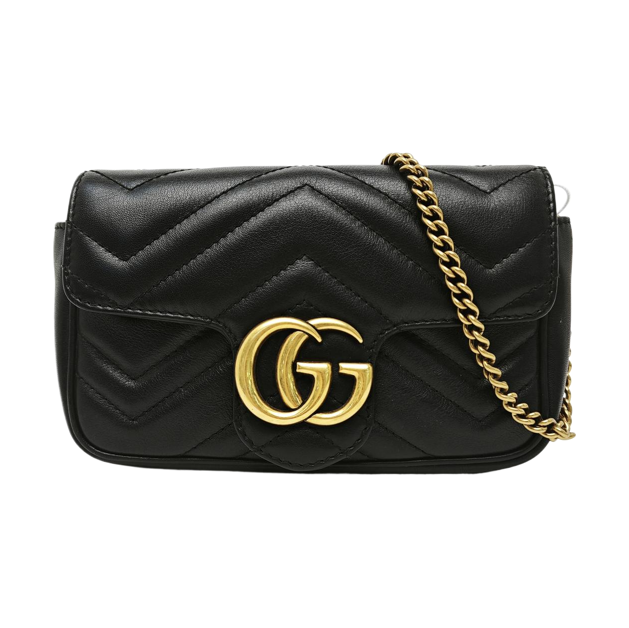 GG Marmont Mini Quilted Calfskin Black
