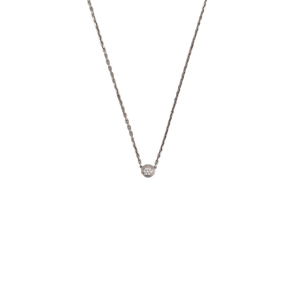 CARTIER D'AMOUR 18k White Gold Silver Necklace