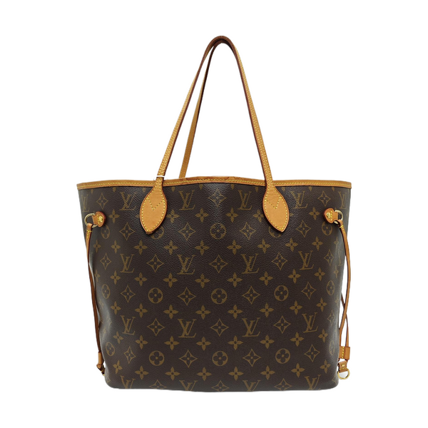 NEVERFULL MM Monogram Coated Canvas Brown