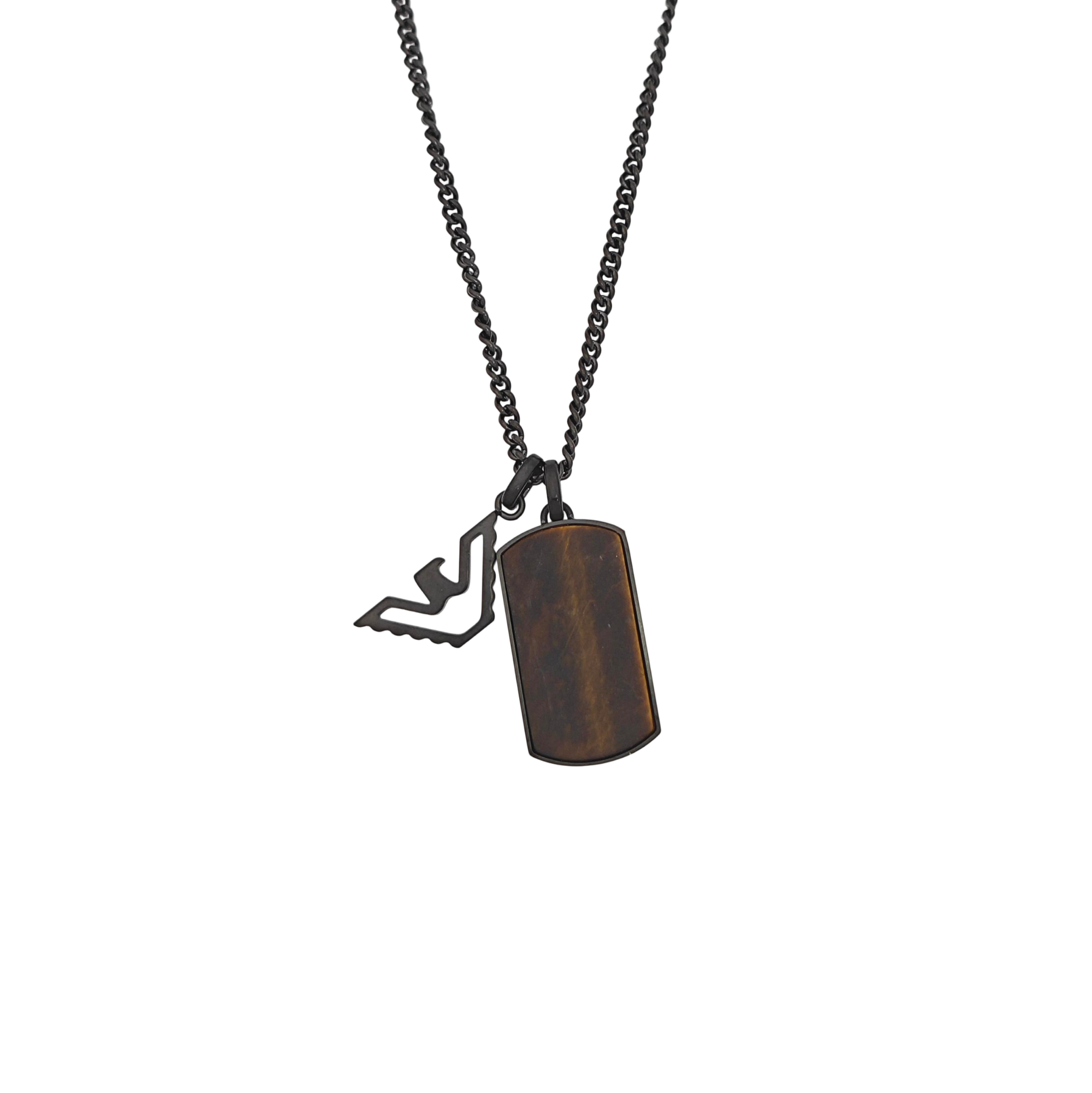 Stainless Steel Black Necklace
