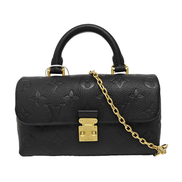 MADELEINE Nano Monogram Calfskin Black