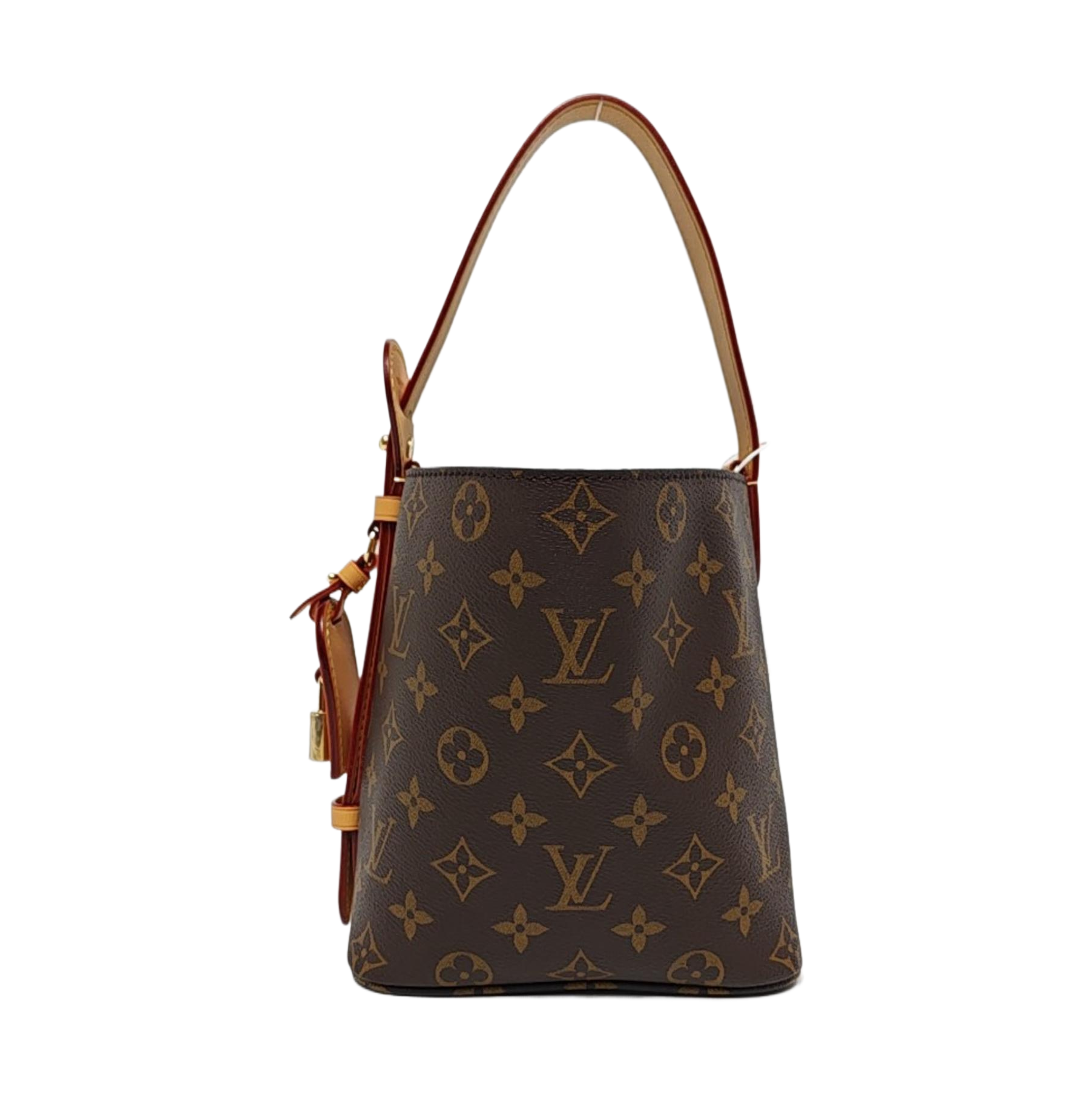 ALL IN BB Monogram Coated Canvas Brown