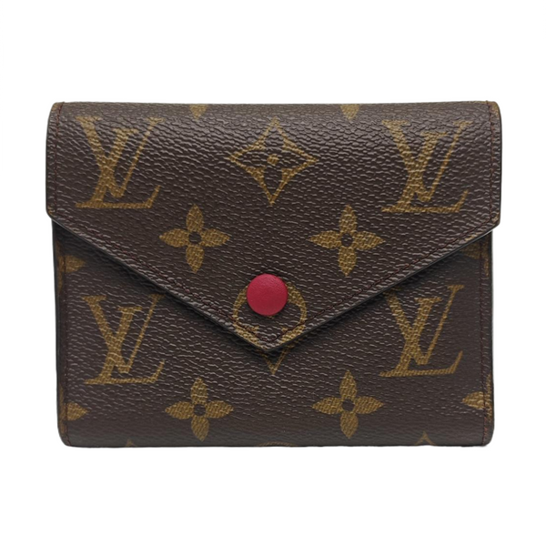 VICTORINE Monogram Coated Canvas Brown Card Holder