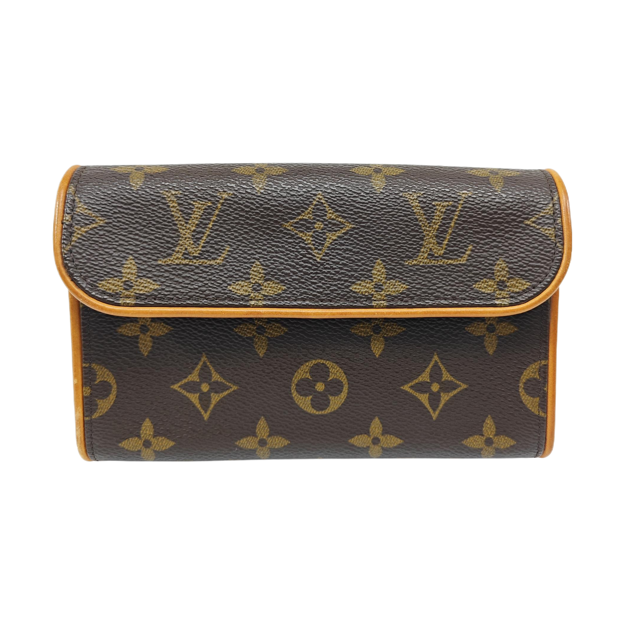 FLORENTINE Monogram Coated Canvas Brown