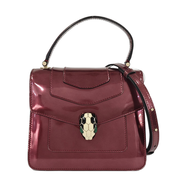 SERPENTI FOREVER Small Quilted Calfskin Red