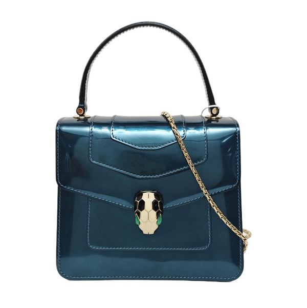 SERPENTI FOREVER Small Calfskin Blue