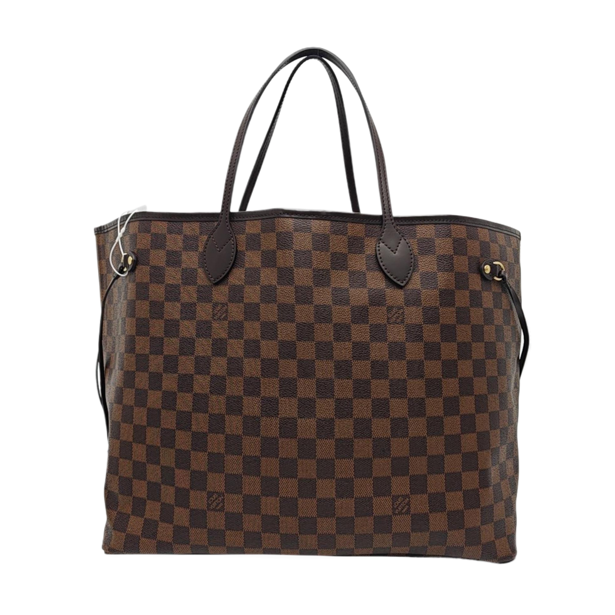 NEVERFULL GM Damier Ebene Coated Canvas Brown