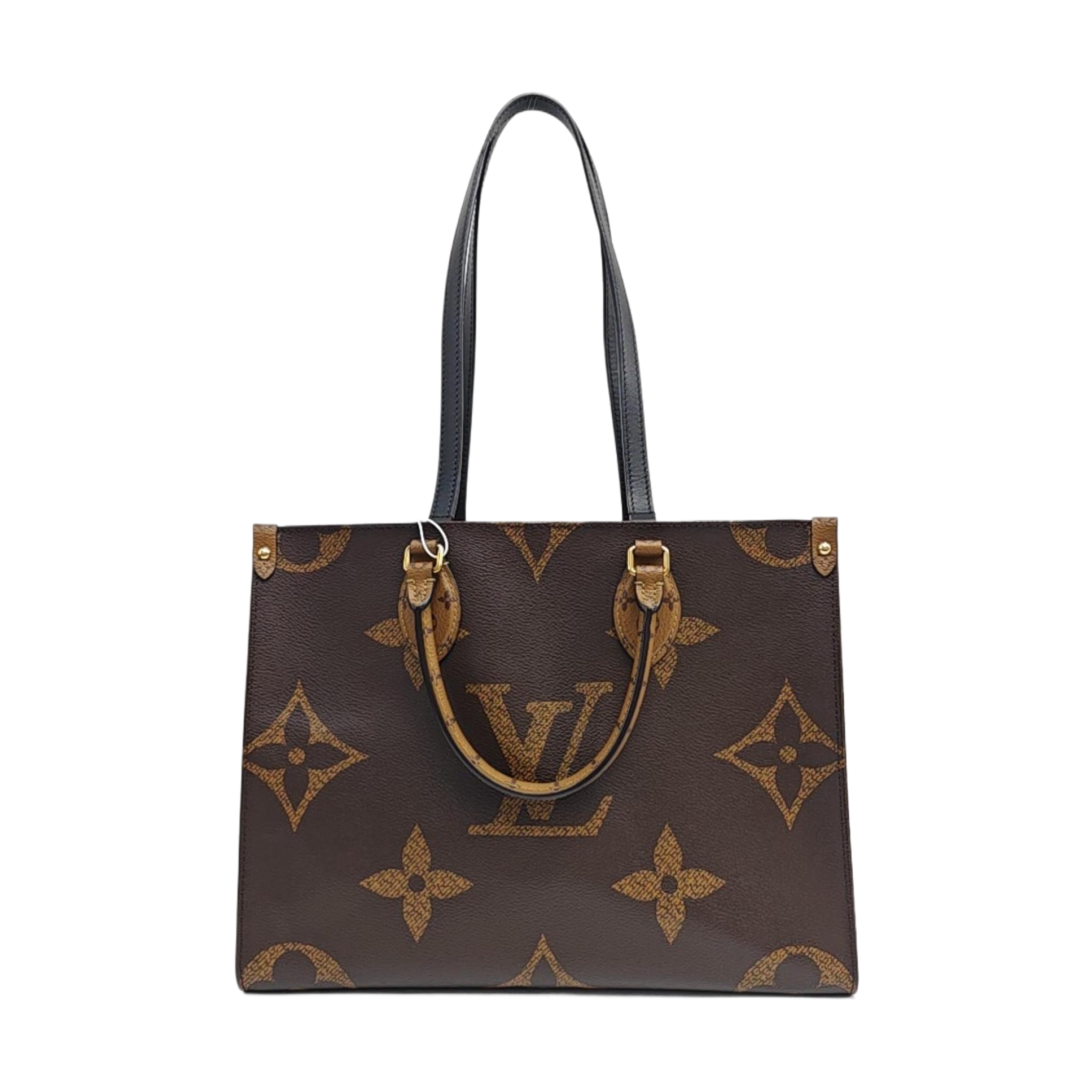 ONTHEGO MM Monogram Coated Canvas Brown