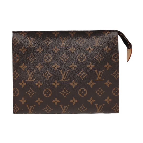 TOILET POCKET 26 Monogram Coated Canvas Brown