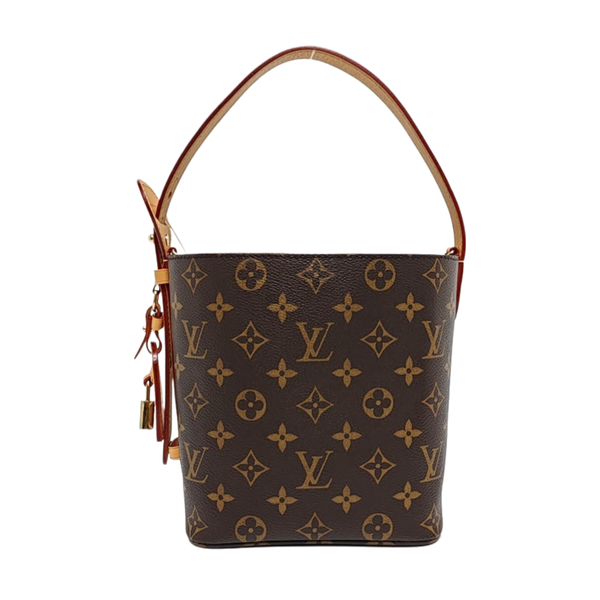 ALL IN BB Monogram Coated Canvas Brown