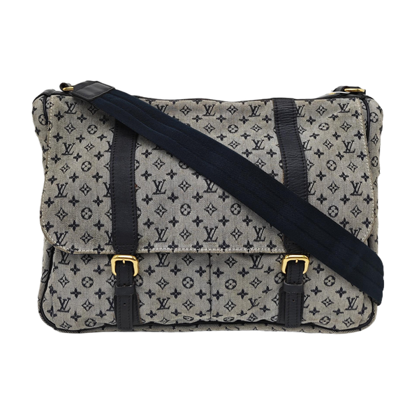LANGER Monogram Canvas Blue