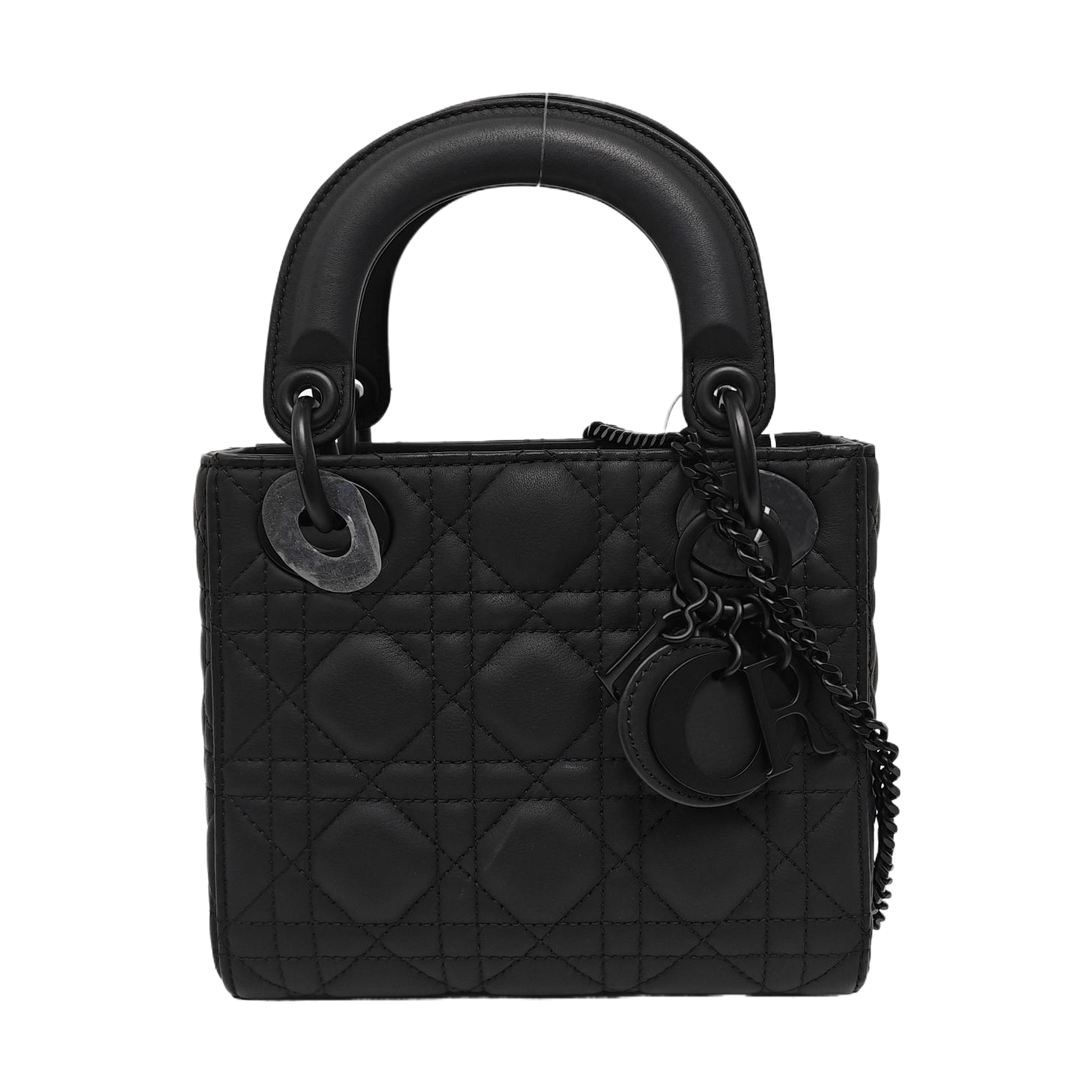 Lady Dior Mini Cannage Calfskin Black