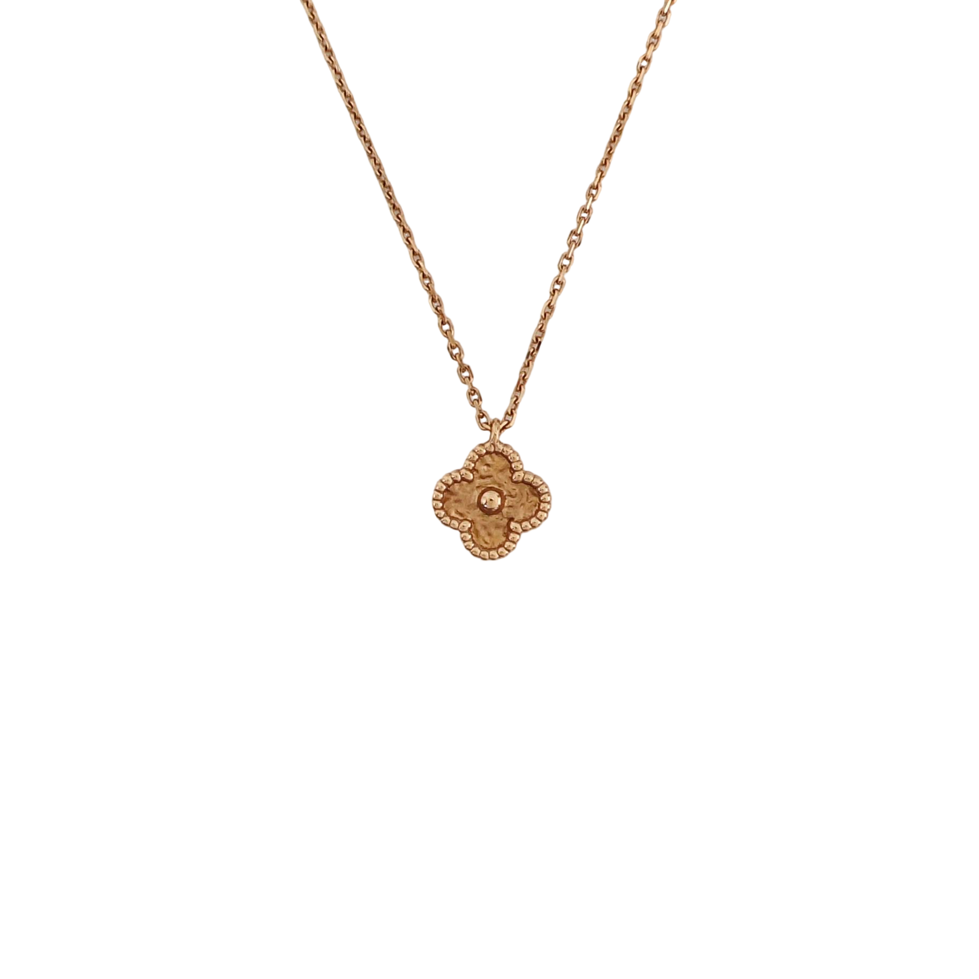 Sweet Alhambra 18k Rose Gold Necklace