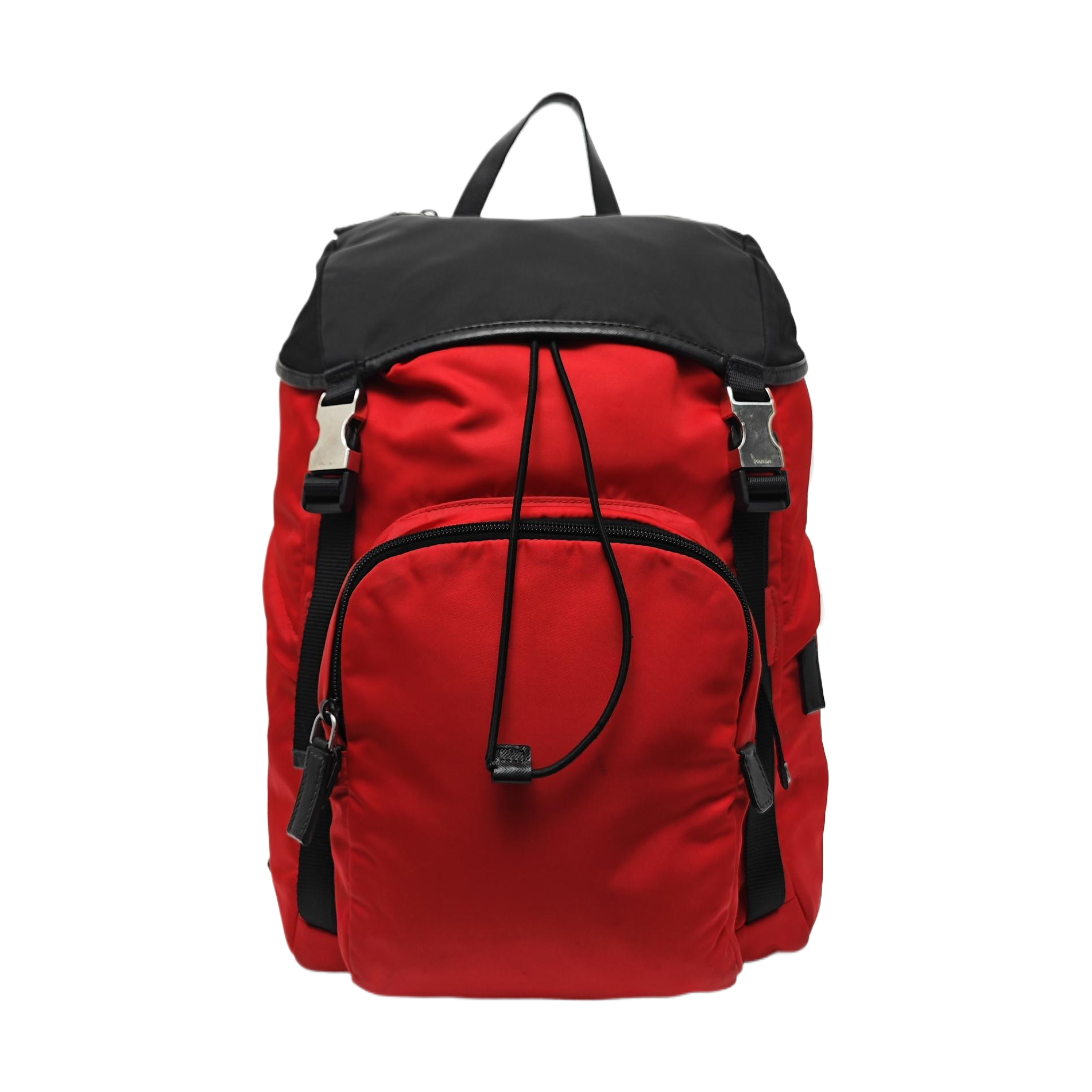 Nylon Backpack Red