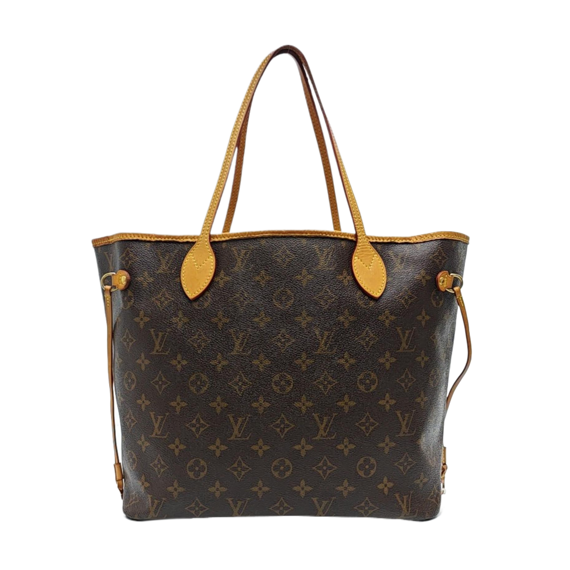 NEVERFULL MM Monogram Coated Canvas Brown