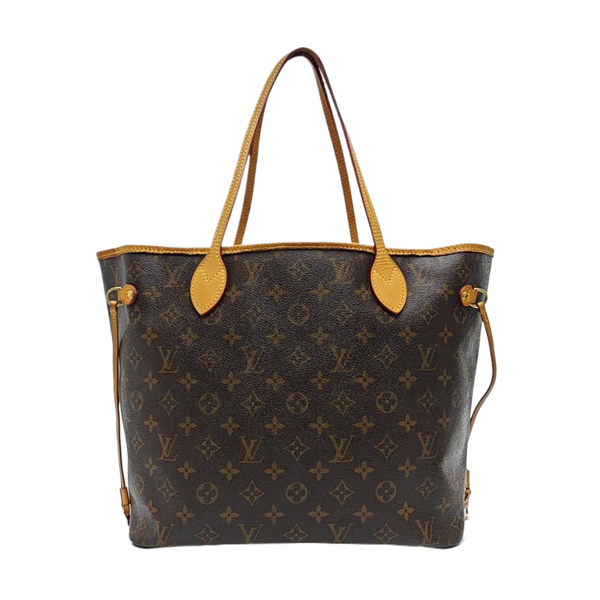 NEVERFULL MM Monogram Coated Canvas Brown