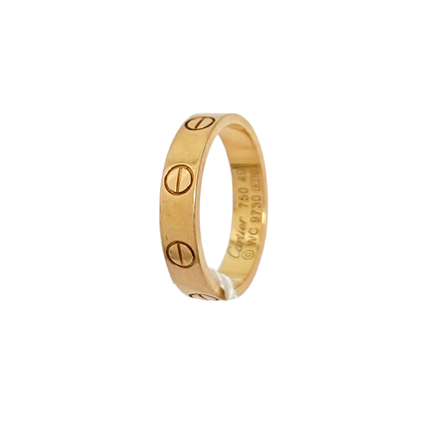 LOVE 18k Rose Gold Ring EU 49