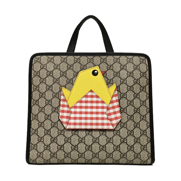 Children’s GG Bucket Monogram Coated Canvas Beige