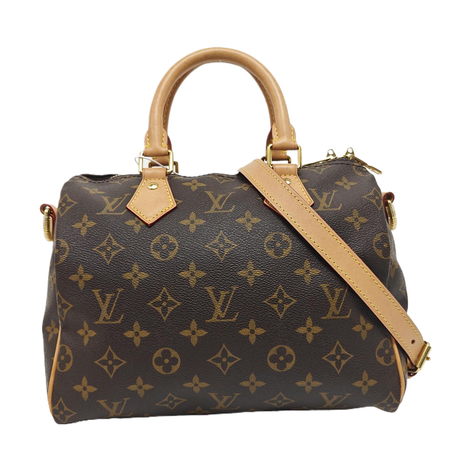 SPEEDY 25 Monogram Coated Canvas Brown