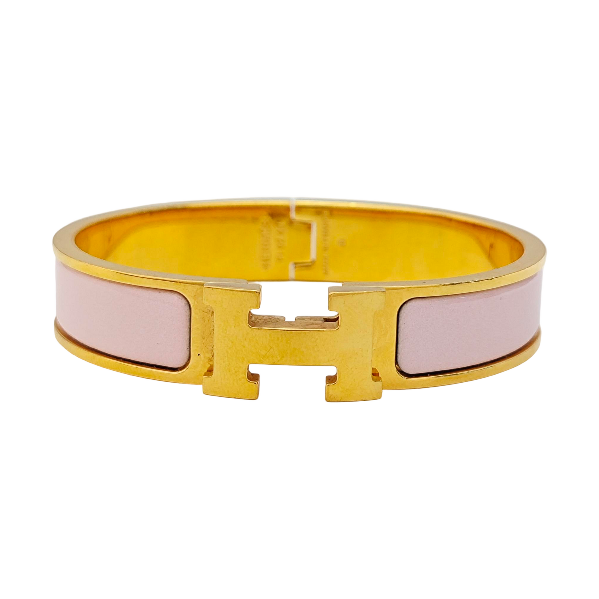 Clic H Metal Gold Bangle