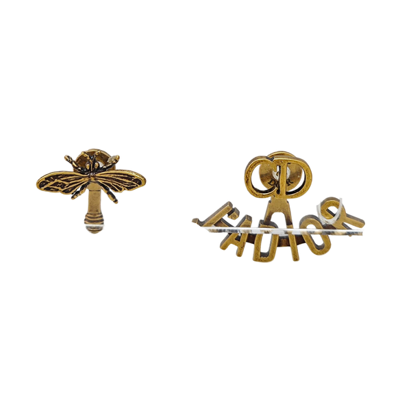 J'adior Metal Gold Stud Earrings