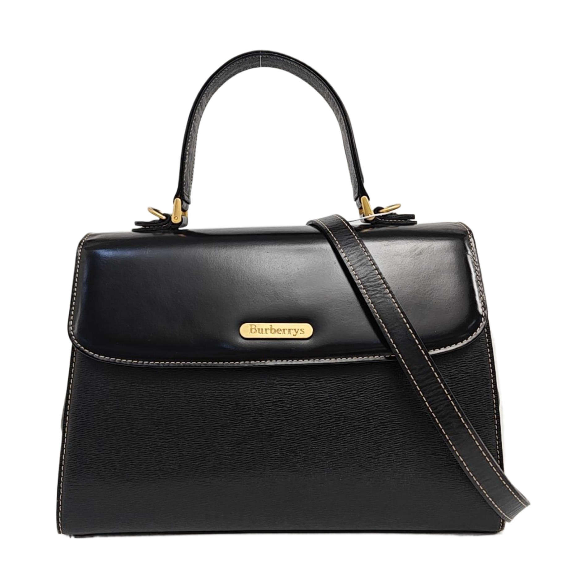 Calfskin Shoulder Bag Black