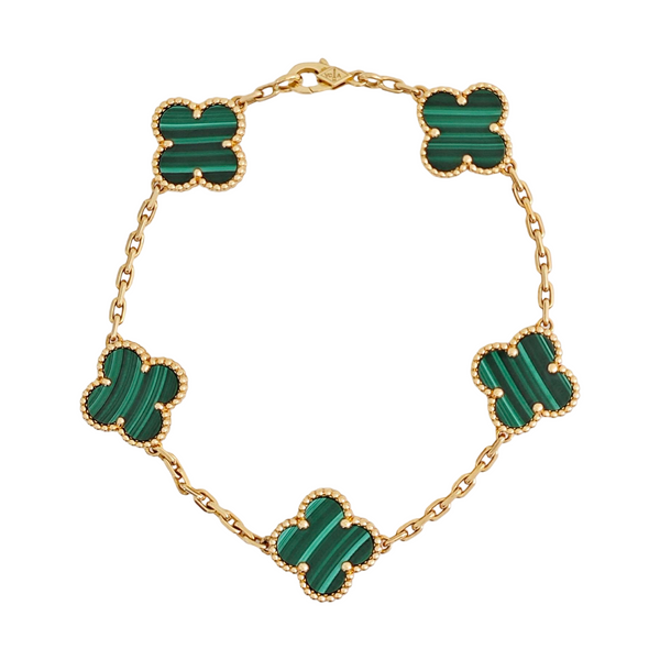 Vintage Alhambra 18k Gold Bracelet