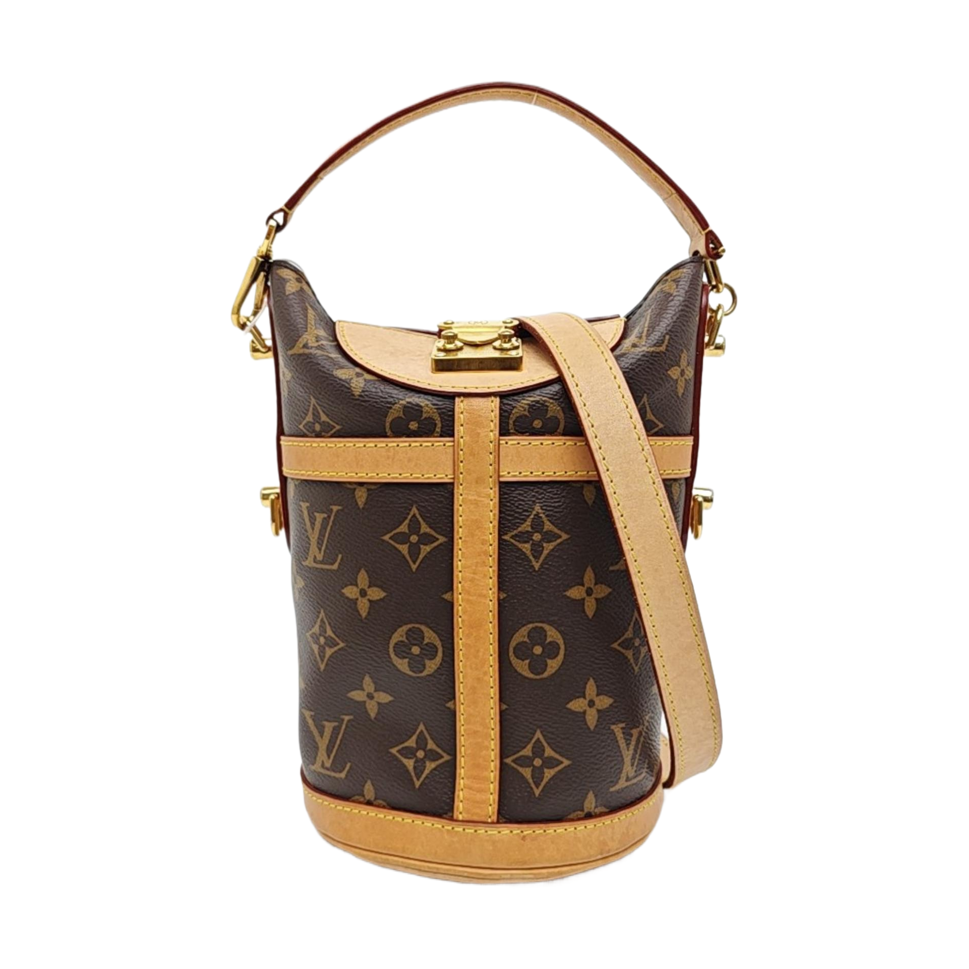 DUFFLE Monogram Coated Canvas Brown