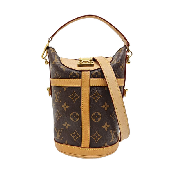 DUFFLE Monogram Coated Canvas Brown