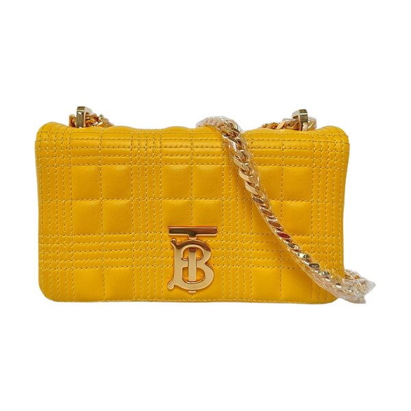Lola Mini Quilted Lambskin Yellow