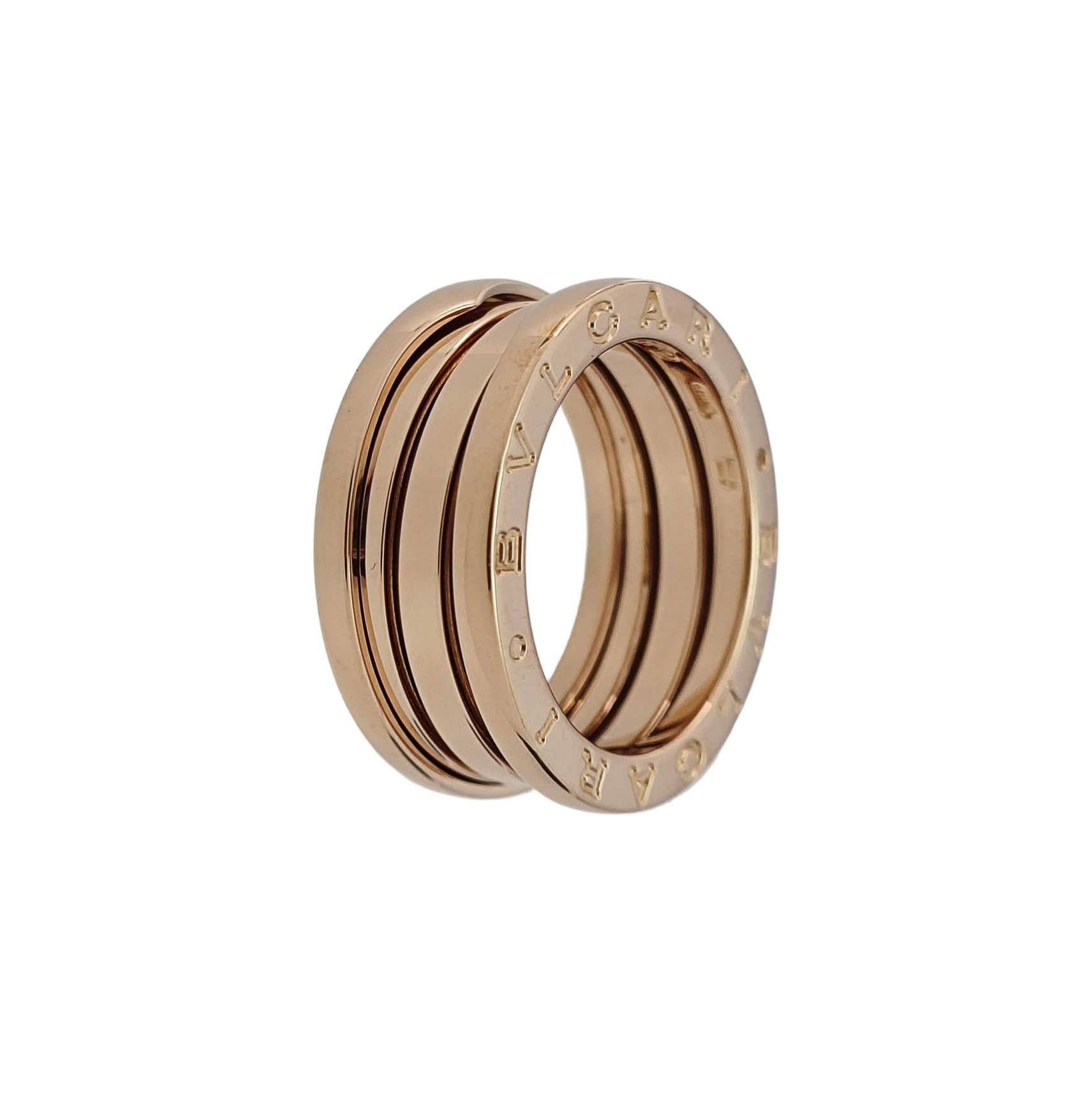 B.ZERO1 18k Rose Gold Ring EU 52