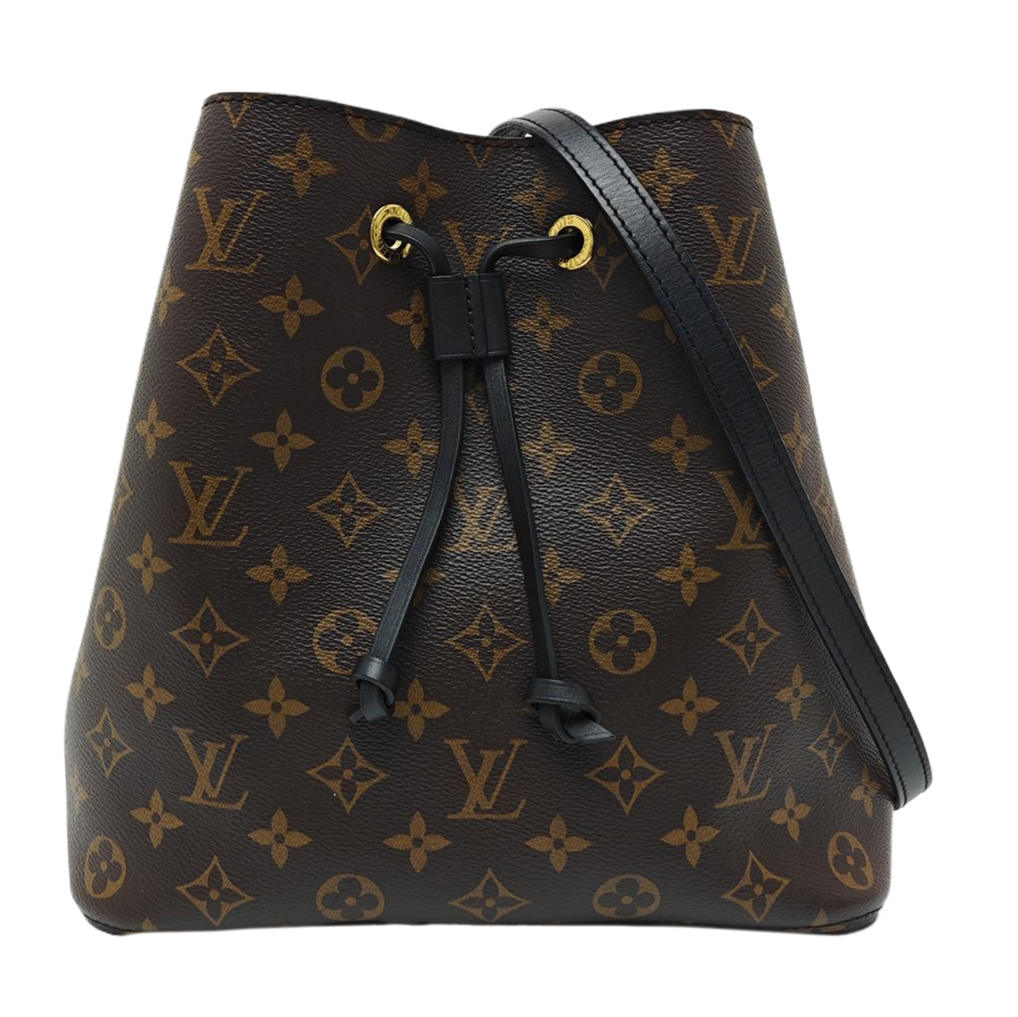 NÉONOÉ MM Monogram Coated Canvas Brown
