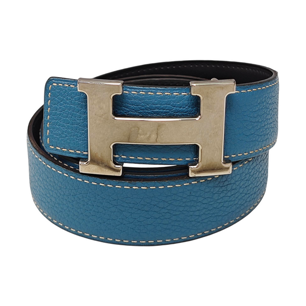 Leather Belt Blue