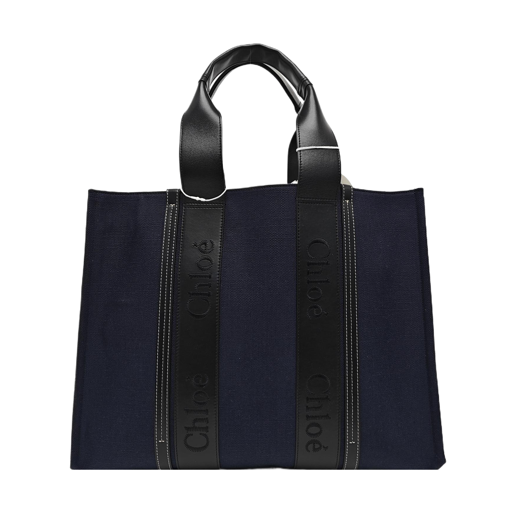 Canvas Top Handle Bag Blue